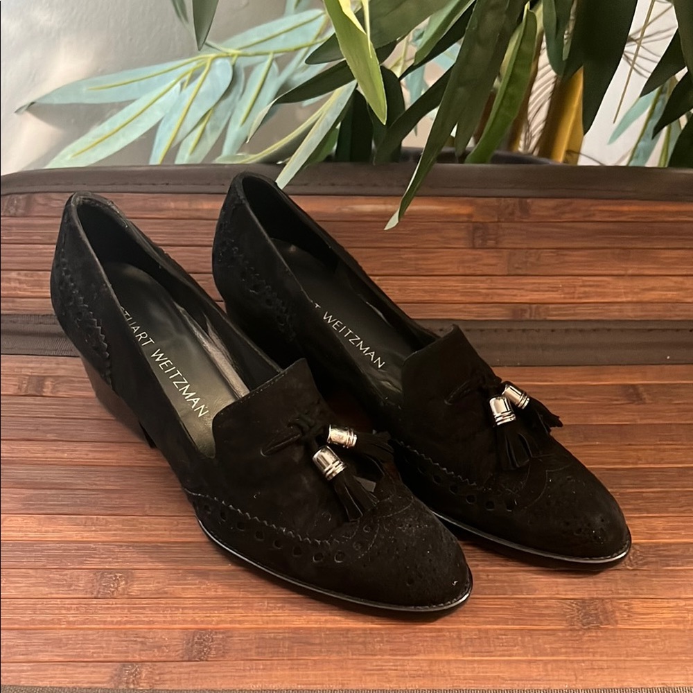 Stuart Weitzman Black Flats